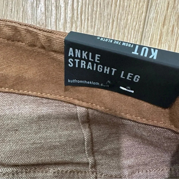 Kut From The Kloth Women's Brown Ankle Straight Leg Cargo Style Pants Size 0 NWT - Picture 5 of 8